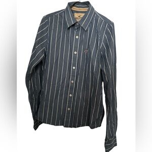 Hollister Men’s Button Down Shirt Size Small Blue & White Shirt